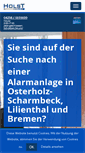 Mobile Screenshot of alarmanlagen-ohz.de